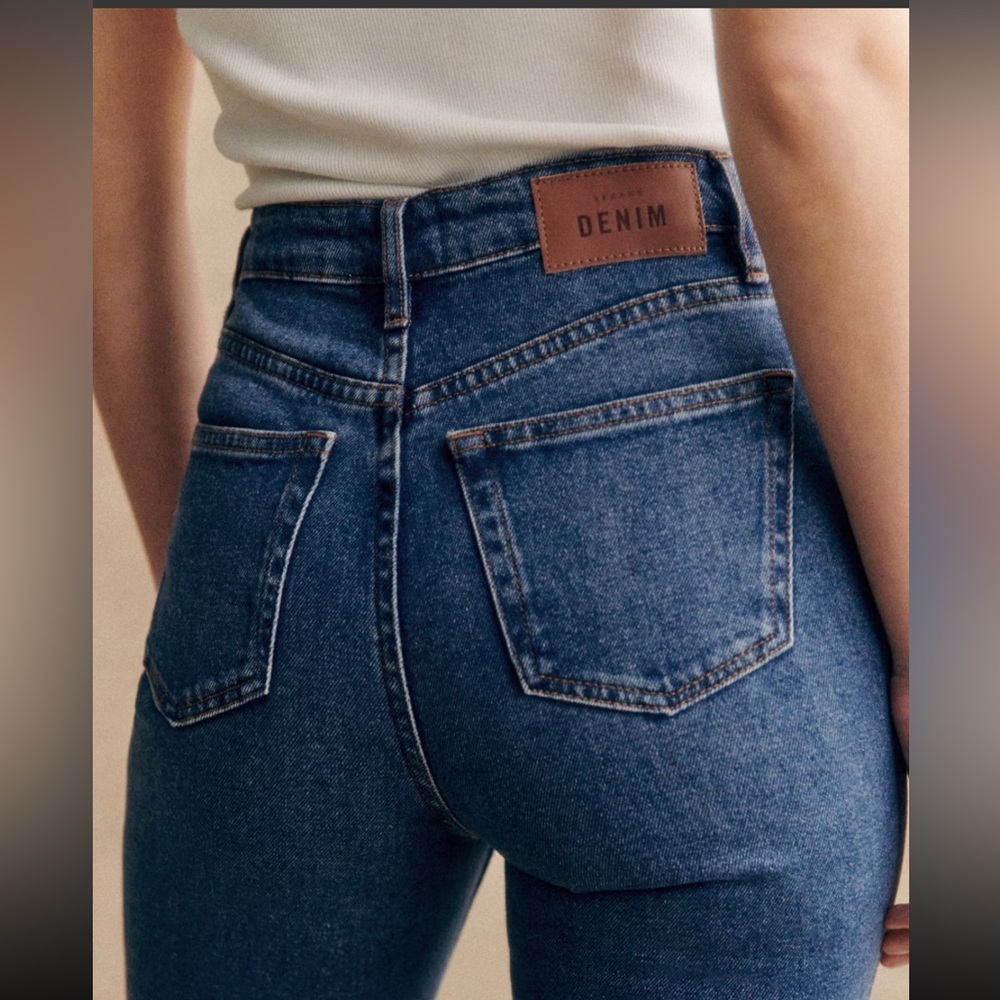 NWT Sezane Brut Sexy Denim Blue Jeans Size 6